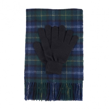 Set Bufanda Guantes Tartán