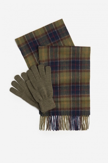 Set Bufanda guantes tartán clásico