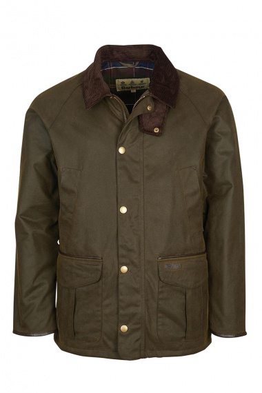 Barbour Chaqueta encerada para hombre, Oliva/pétalos de pincel., X