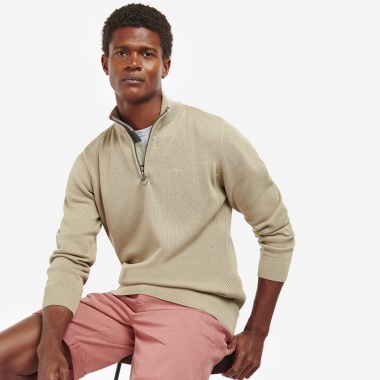Jersey Cotton Half Zip