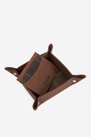 Set Leather Valet Tray and Card Holder