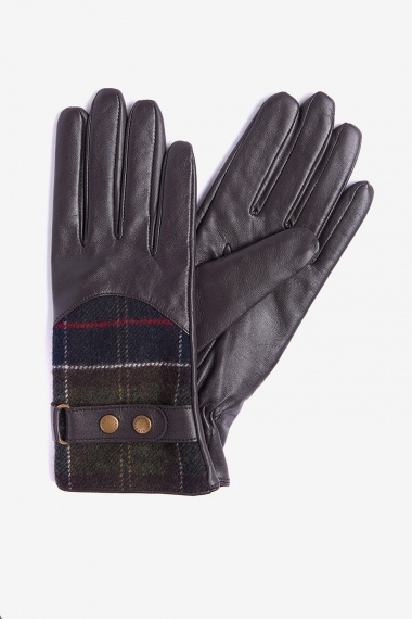 Guantes Dee Tartán marrón