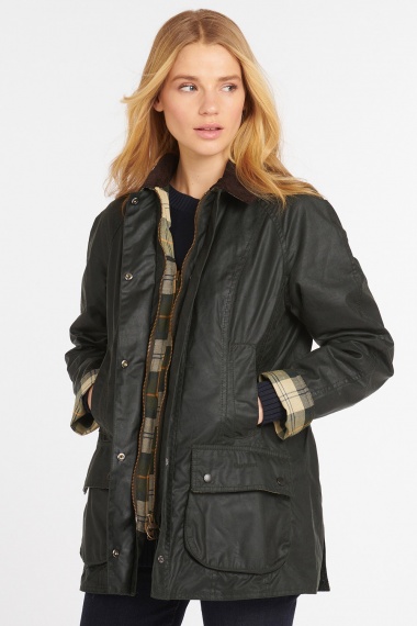 Chaqueta Beadnell encerada verde