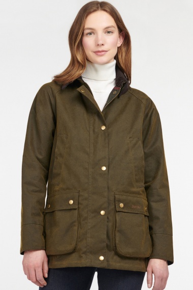 Chaqueta Acorn encerada verde