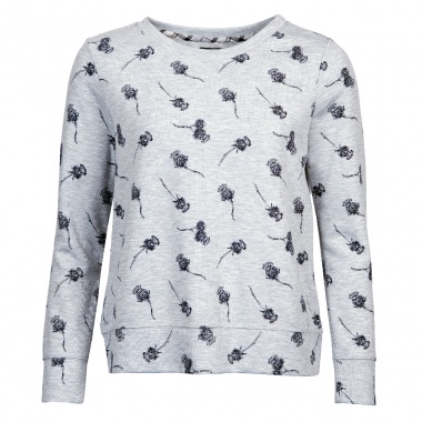 Sudadera Gris Estampada Lomond