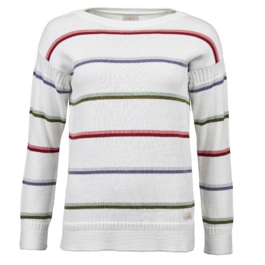 Jersey Blanco a Rayas de Colores Wetherlam