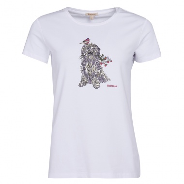 Camiseta Patterson blanco perro