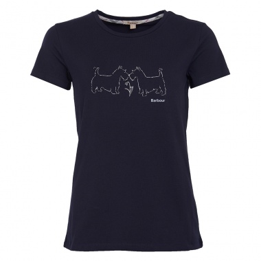 Camiseta Millie marino perros