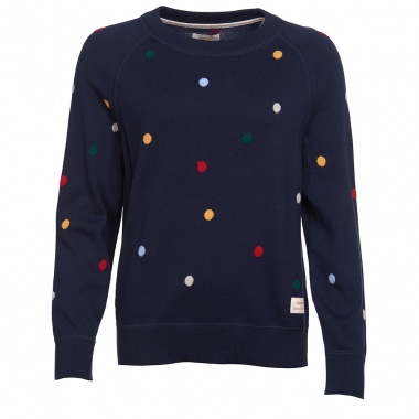 Sudadera Spot azul lunares