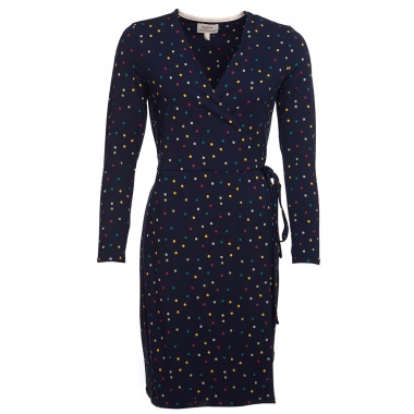 Vestido Spot marino lunares