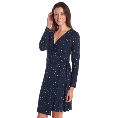 Vestido Spot marino lunares