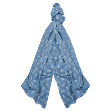 Foulard Dog Print azul
