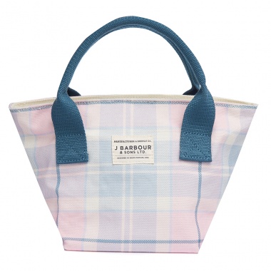 Bolsa Leathen Tote tartán rosa