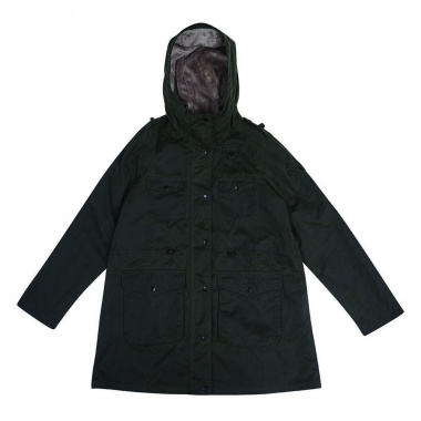 Abrigo Corrie Wax verde