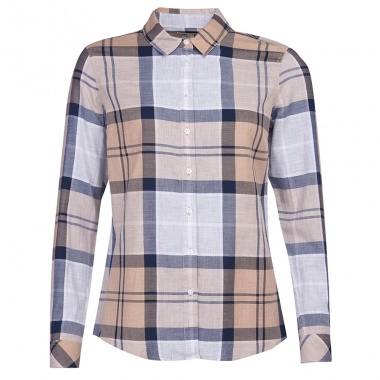 Camisa Bredon tartán beige
