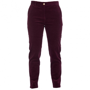 Pantalones Chinos Essential Cord morado
