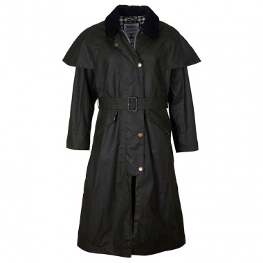 Gabardina Trudie Wax oliva