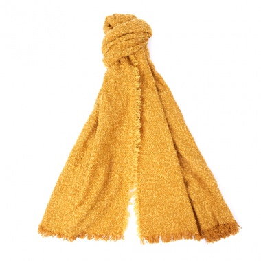 Bufanda Megan Boucle amarillo dorado