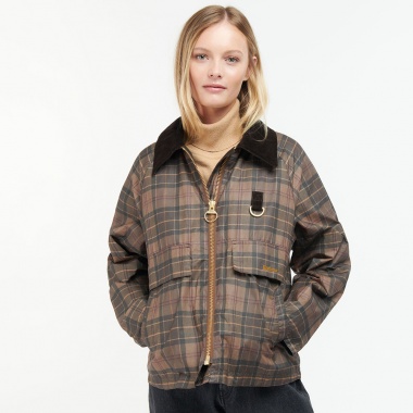 Chaqueta Tartán Eddleston Waxed