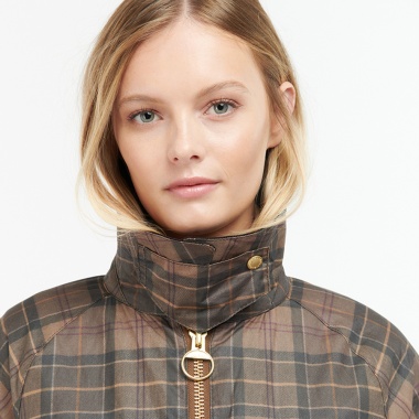 Chaqueta Tartán Eddleston Waxed