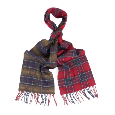 Bufanda Reversible tartán Classic Cardinal