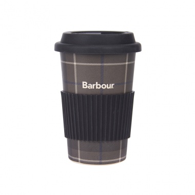 Vaso termo tartán marrón