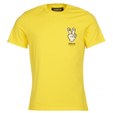Camiseta Saturdays NYC Peace amarillo