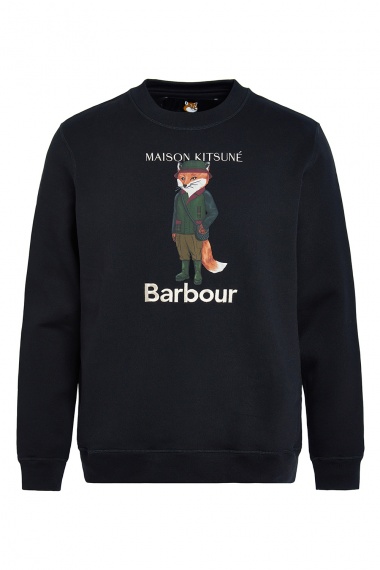 Sudadera Barbour x Maison Kitsuné Beaufort Fox