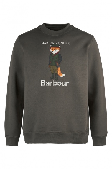 Sudadera Barbour x Maison Kitsuné Beaufort Fox