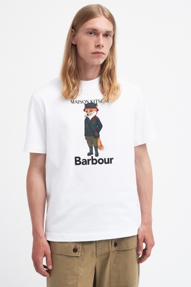 Camiseta Barbour x Maison Kitsuné Beaufort Fox