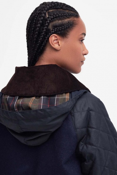 Chaqueta Barbour x GANNI Short Burghley Quilted Wax