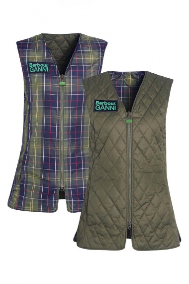 Chaleco Barbour x GANNI Reversible Betty