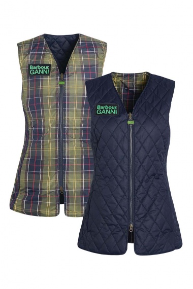 Chaleco Barbour x GANNI Reversible Betty