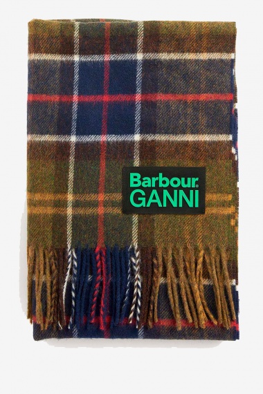 Bufanda Barbour x GANNI Tartán