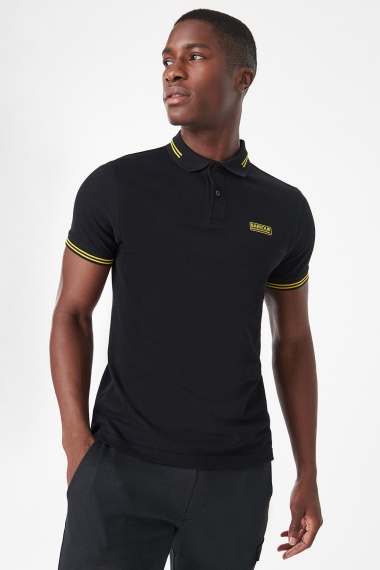 Polo Essential Tipped negro