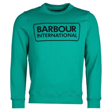 Sudadera azul de cuello redondo