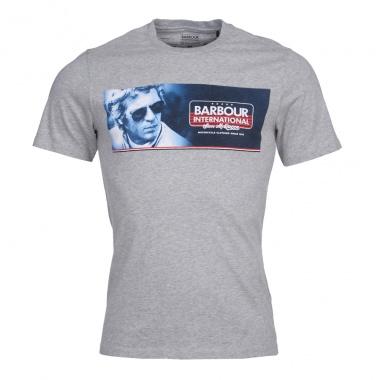Camiseta SMQ Pinstrip gris