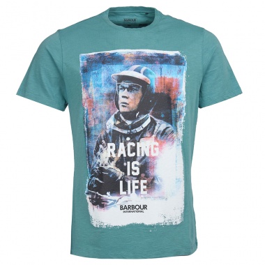 Camiseta SMQ Racing is Life turquesa