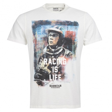 Camiseta SMQ Racing is Life blanco