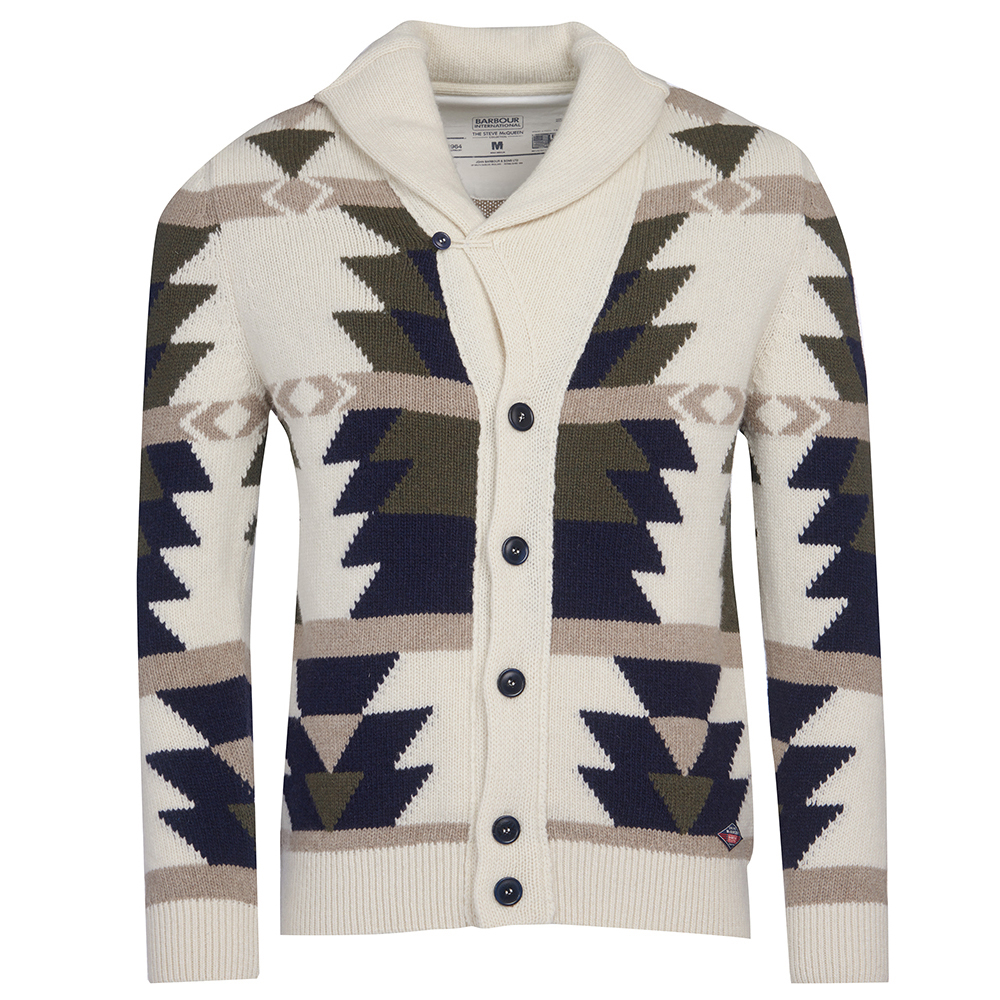 Cardigán SMQ Navajo crudo Barbour International ILikeToBuy Tienda