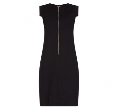 Vestido Ventura negro cremallera
