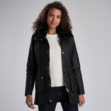 Parka Negra Kirk Wax de Barbour