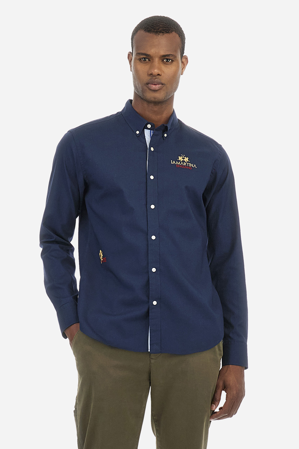 Camisa Zackarey Navy La Martina ILikeToBuy Tienda Online Oficial Barbour Belstaff La Martina Timberland MC2 Saint Barth