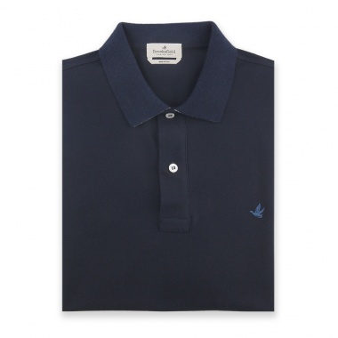 Polo marino cuello estampado