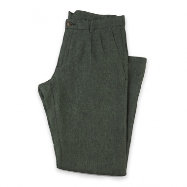 Pantalón lino verde