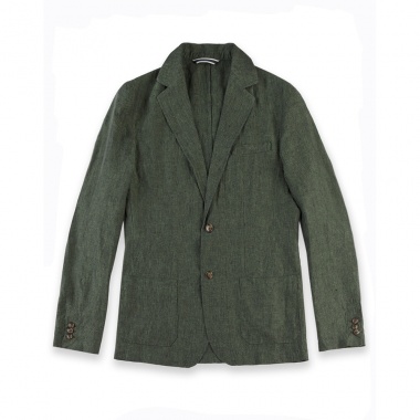 Chaqueta lino verde