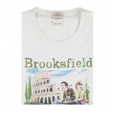 Camiseta Roma Print blanco