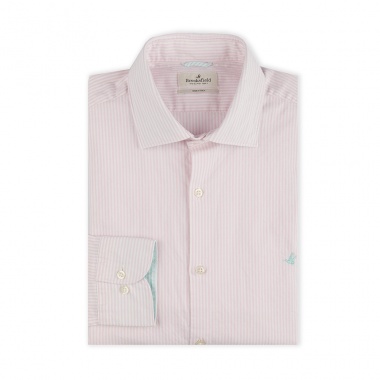 Camisa clásica rosa rayas