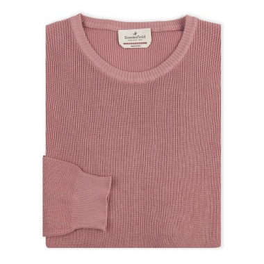 Jersey cuello redondo rosa