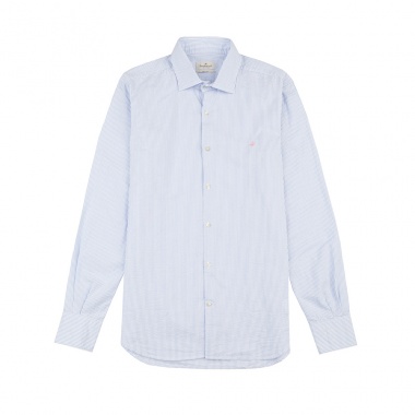 Camisa blanco rayas celeste